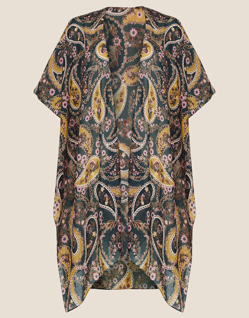 Paisley Print Cover Up in Recycled Polyester, , large