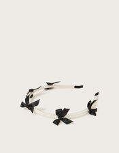 Carly Bow Pearl Headband, , large
