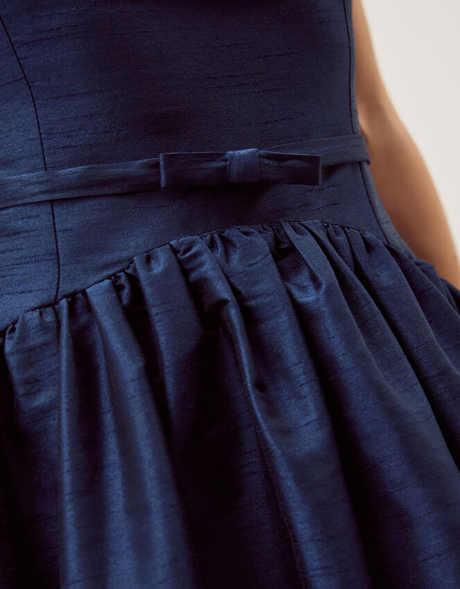 Mila Fit and Flare Midi Dress Blue