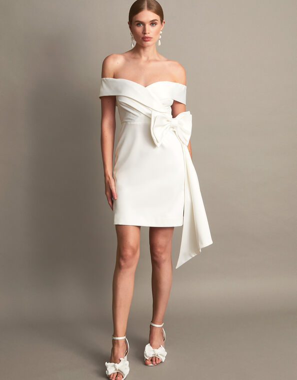 Enrique Off-Shoulder Bridal Dress, Ivory (IVORY), large