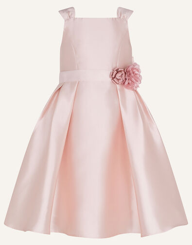 Audrey Duchess Twill Bridesmaids Dress, Pink (PINK), large