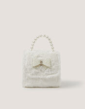 Fluffy Pearl Bow Bag, , large