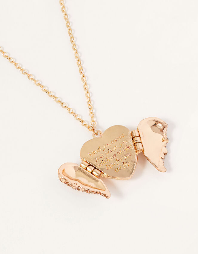 Wish Wings Locket Necklace Gold, , large