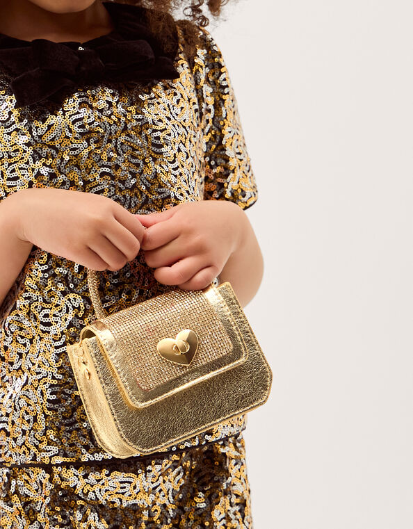 Mini Metallic Handbag, , large
