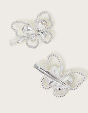 2-Pack Jewel Butterfly Hair Clips, , large