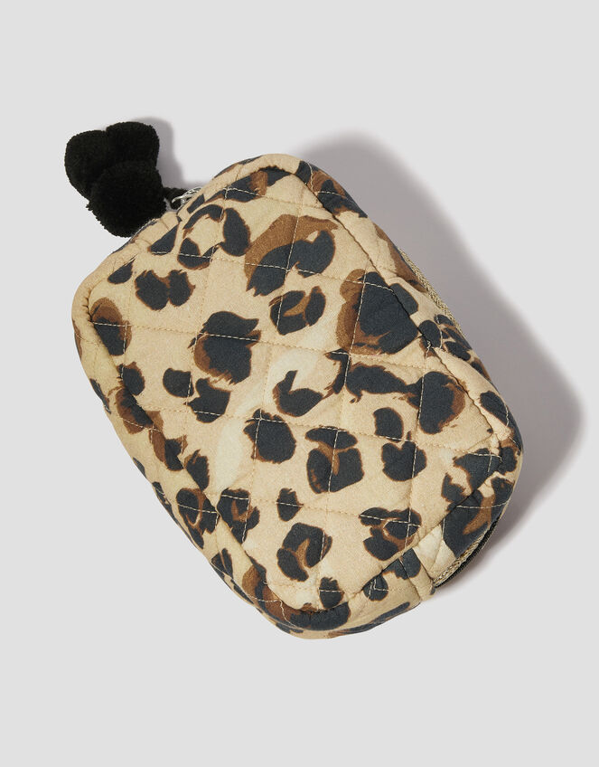 Leopard Print Make Up Bag, , large