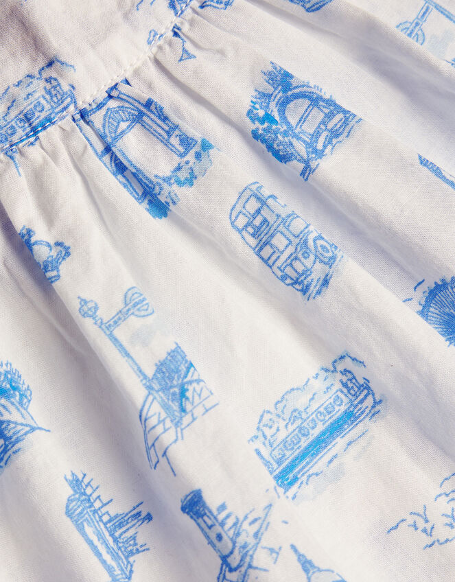 London Print Summer Short Pyjama Set, Ivory (IVORY), large