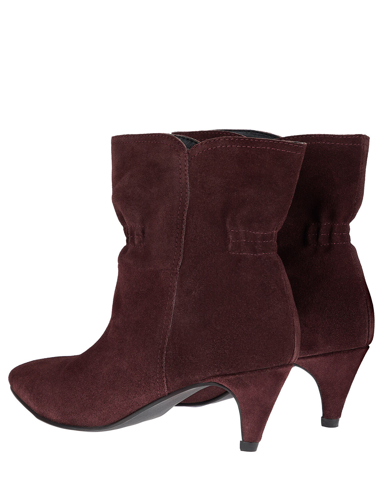 maroon suede ankle boots