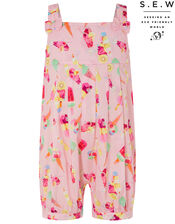 Baby Erica Ice Cream Jumpsuit in Organic Cotton, Pink (PALE PINK), large