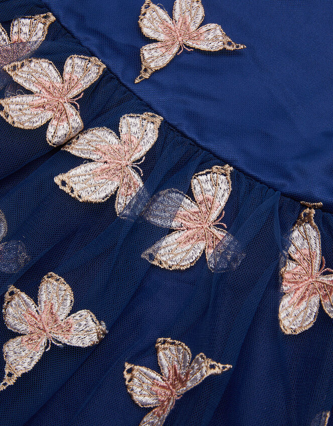 Embroidered Butterfly Dress, Blue (NAVY), large