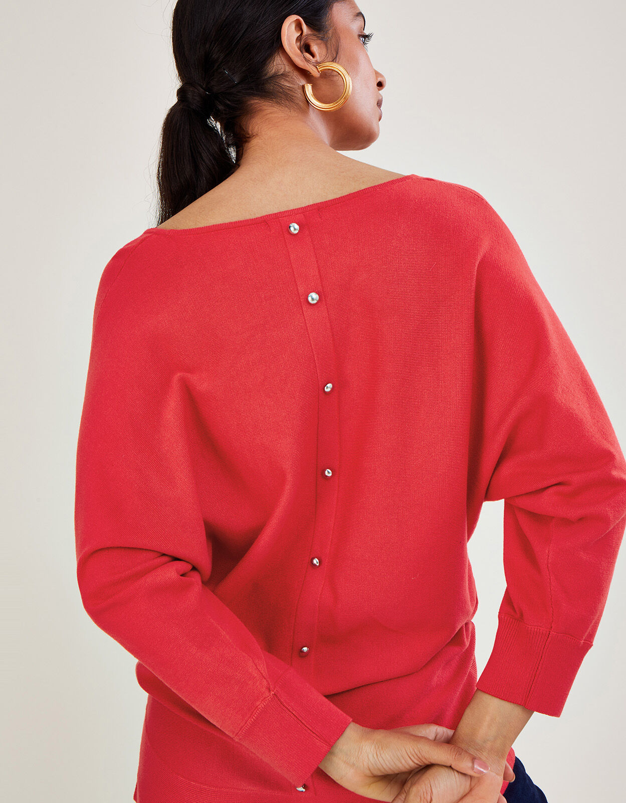 Jumper with buttons down the back new arrivals