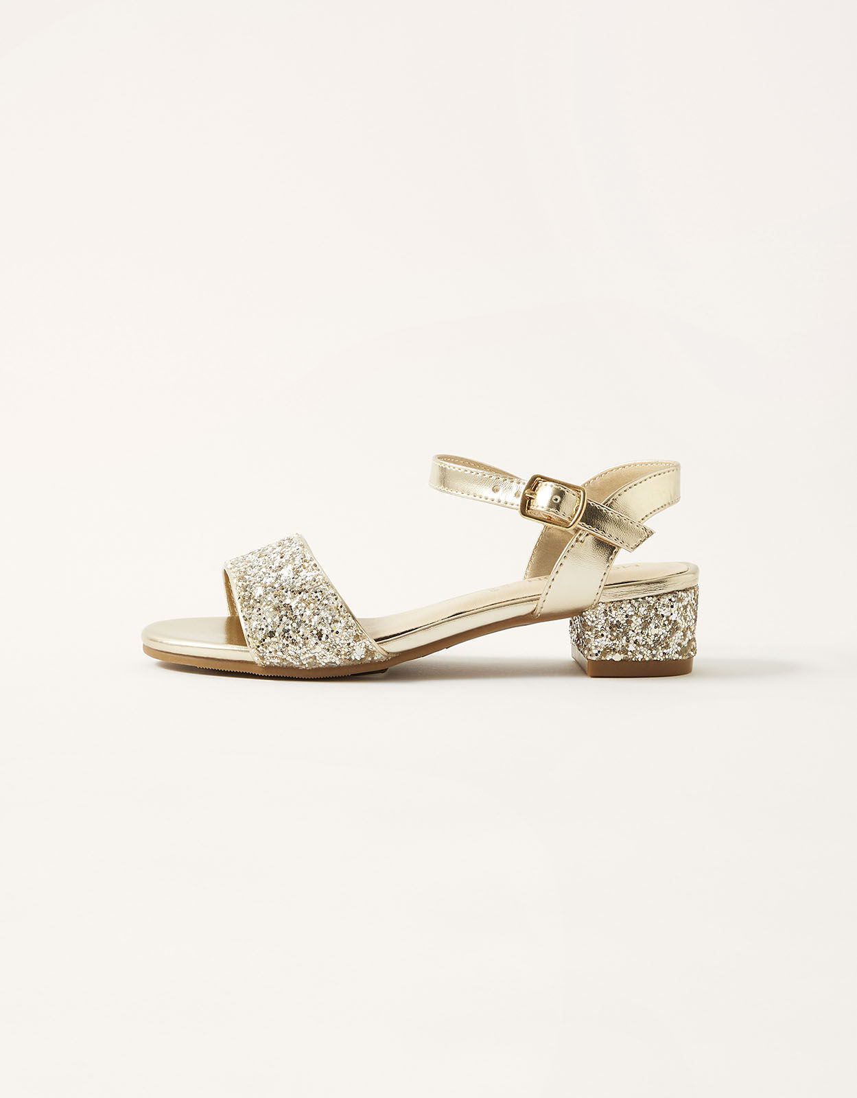 gold sparkle sandals