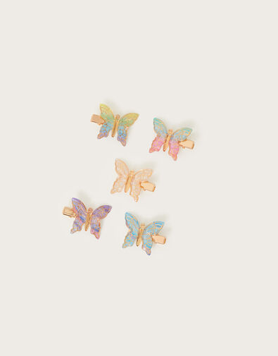 Rainbow Butterfly Clips 5 Pack , , large