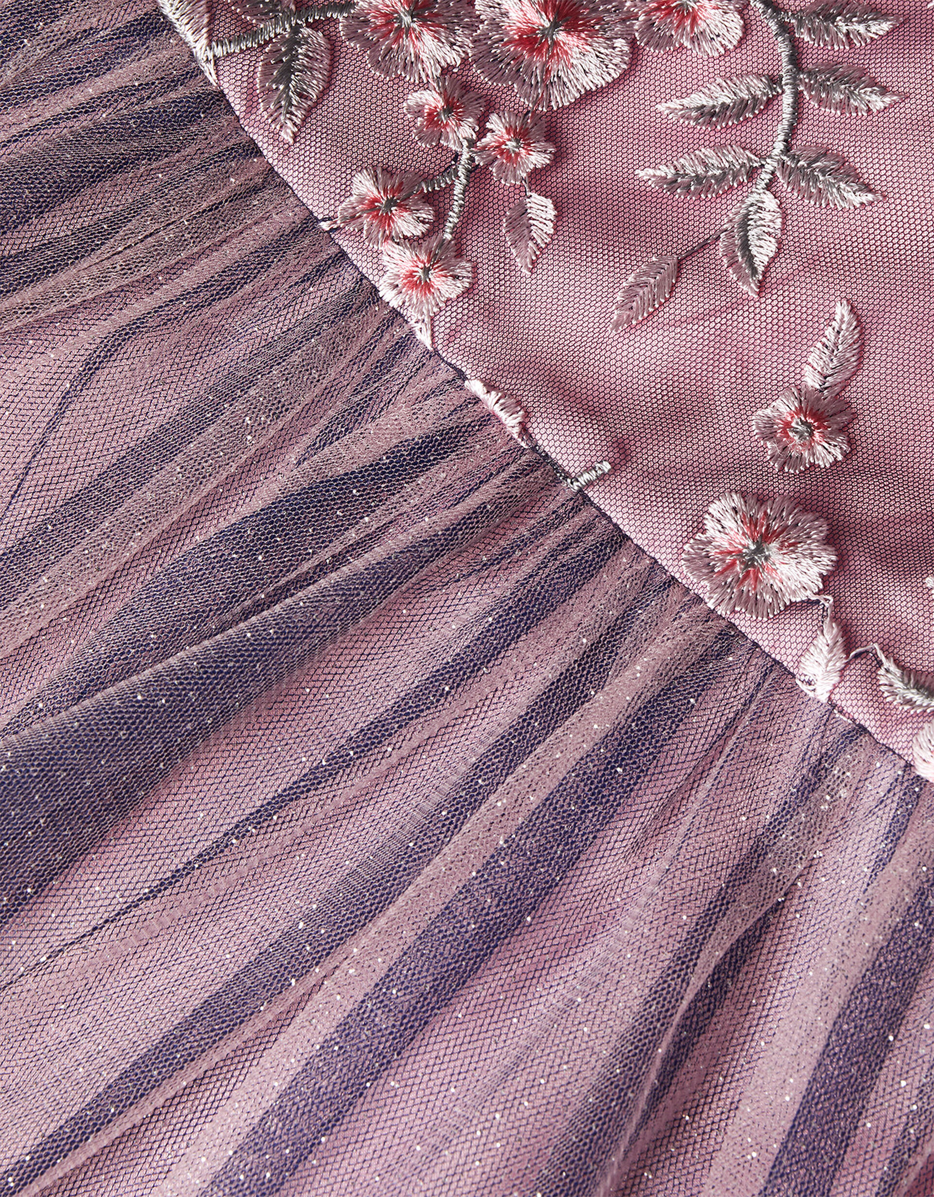 Glitter Patchwork Ankle Length Dress
