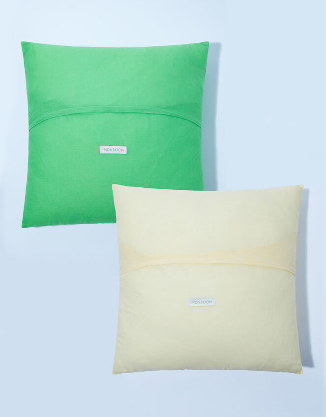 Geometric Embroidered Cushions Set of Two, , large