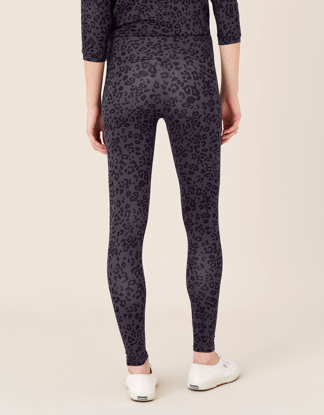 LOUNGE Animal Print Leggings, Grey (GREY), large