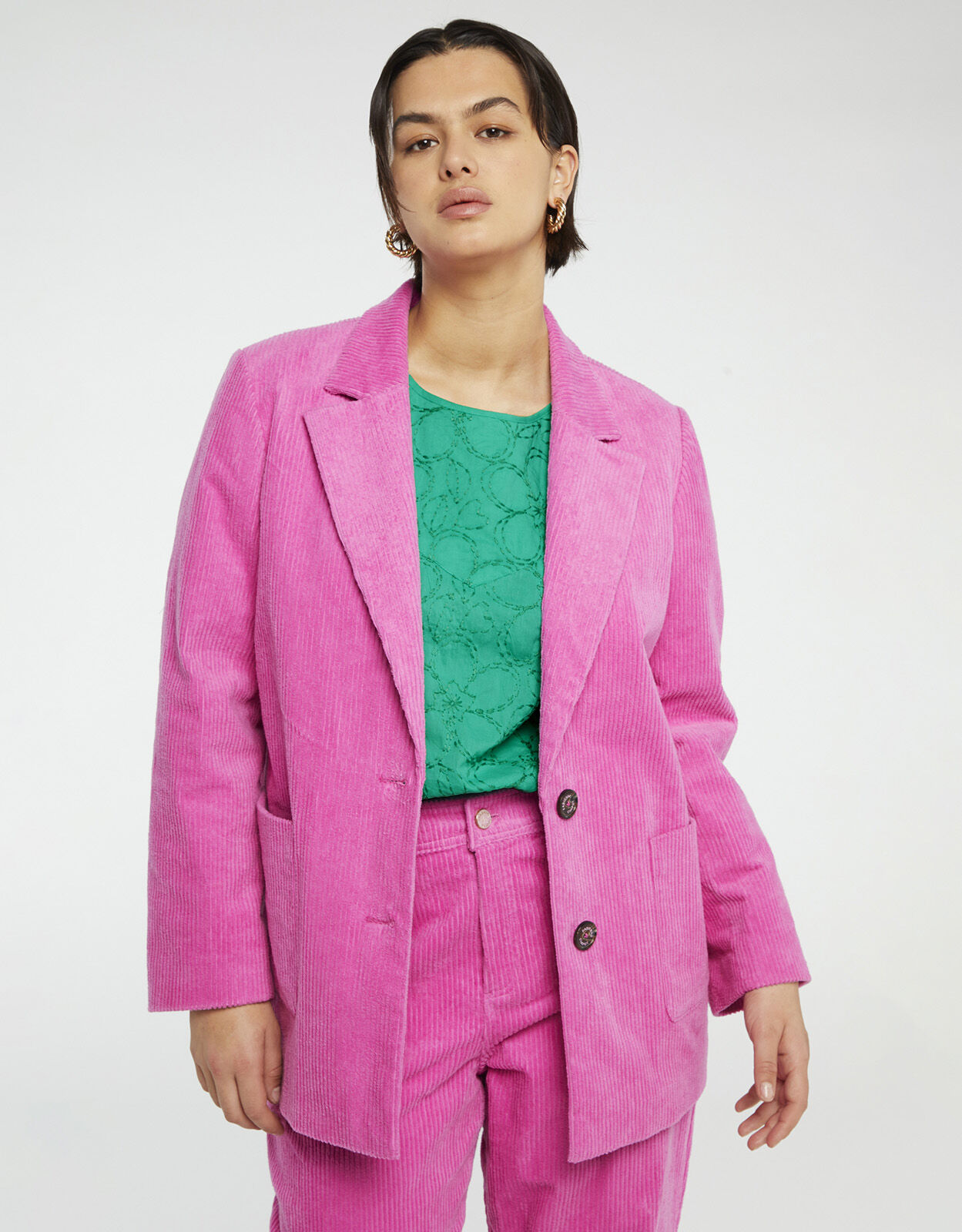 LEONARD FUCHSIA トップス バイカラー2WAYニットトップス[品番：MKSW0061660]｜GYDA