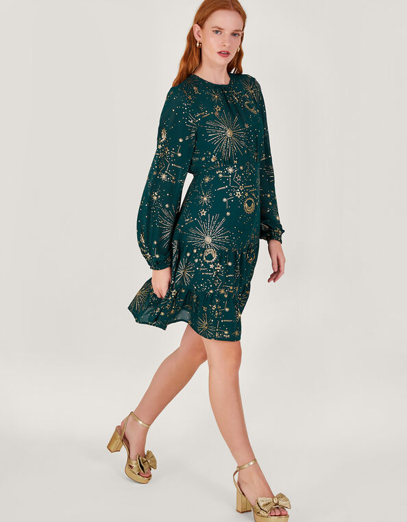 Cassie Zodiac Dress, Teal (TEAL), large