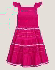 Frilly Ric Rac Sundress, Pink (PINK), large