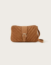 Leather Quilted 70s Cross-Body Bag, , large