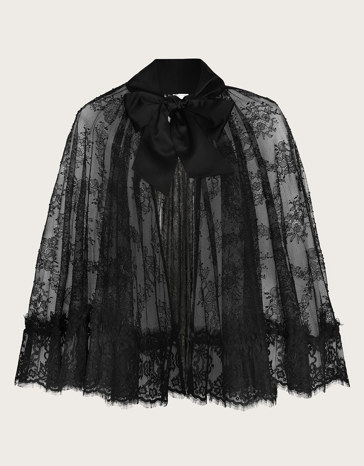 Luana Lace Cape Black Blouses Shirts Monsoon UK