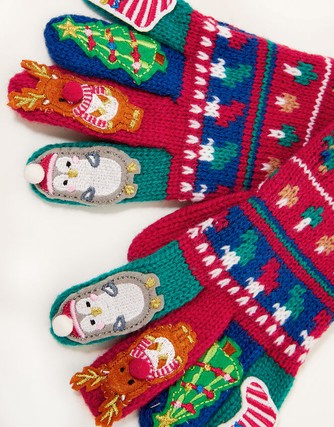 Christmas Party Gloves, Multi (MULTI), large