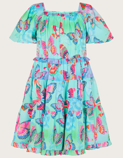 Ombre Butterfly Tiered Dress, Multi (MULTI), large