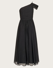 Texas One-Shoulder Prom Dress, Black (BLACK), large