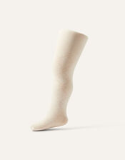 Baby Butterfly Plush Diamond Tights, Ivory (IVORY), large