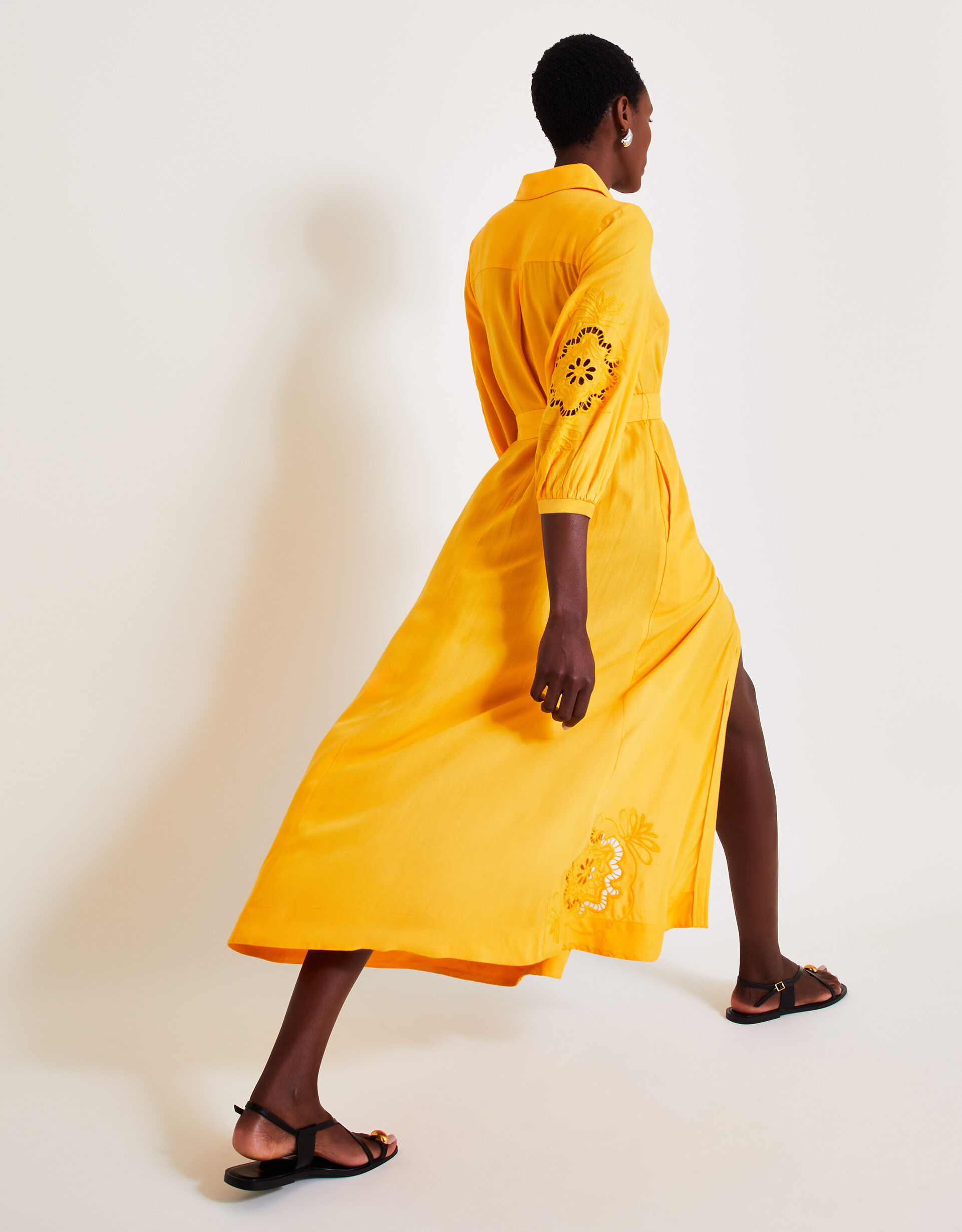 Millie Shirt Dress Yellow Day Dresses Monsoon UK