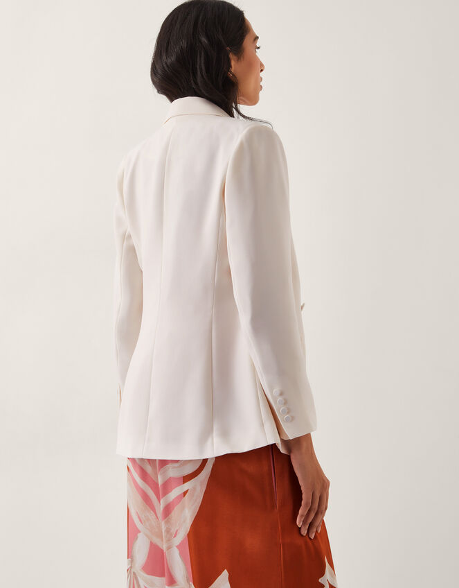 Ashley Double-Breasted Blazer Ivory