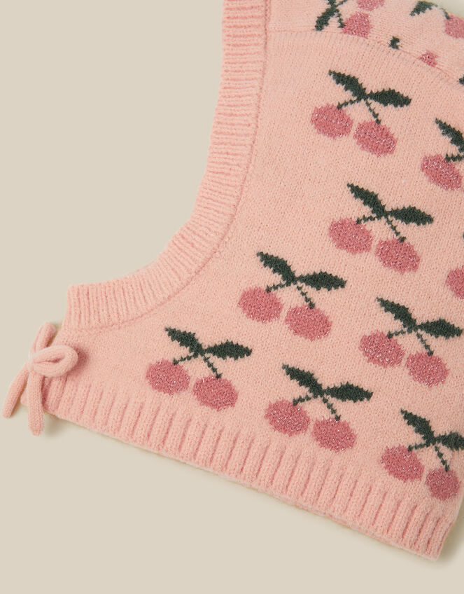 Cherry Knitted Balaclava, Pink (PINK), large