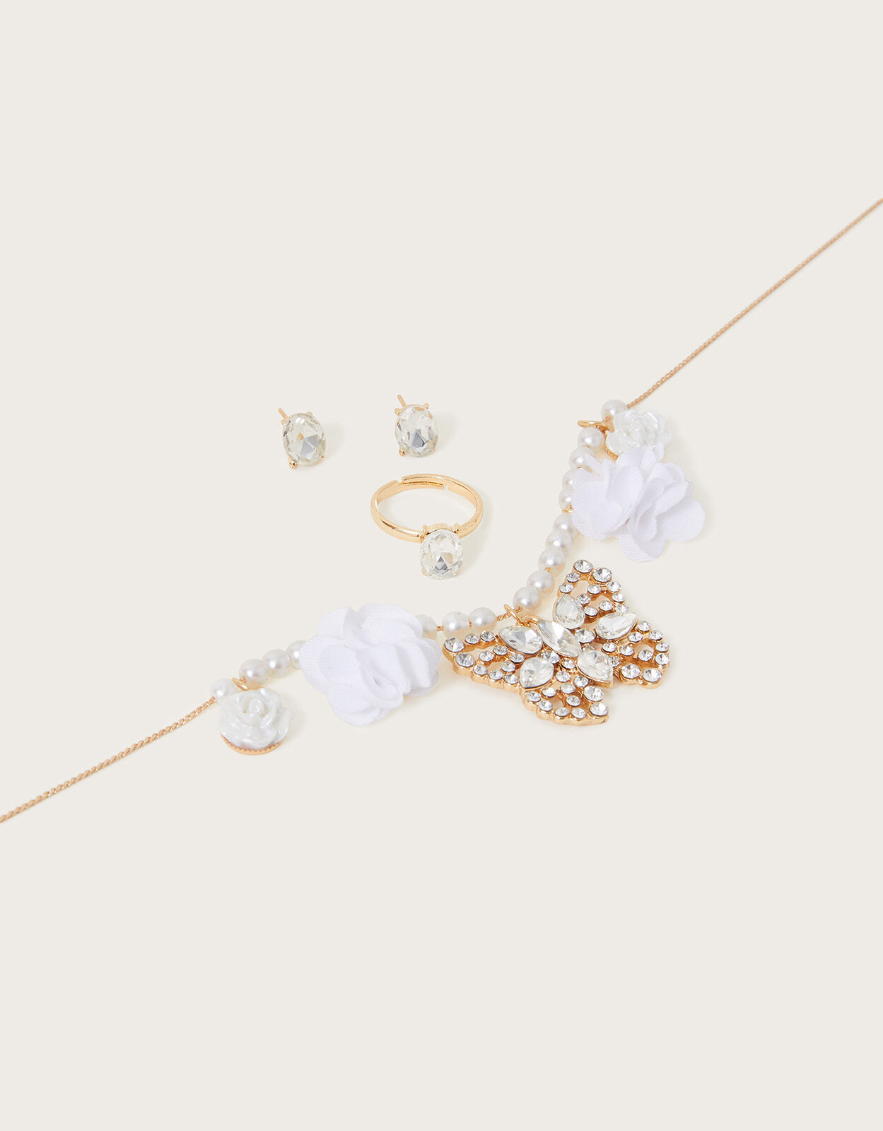 Natalia Butterfly Pom Jewellery Set