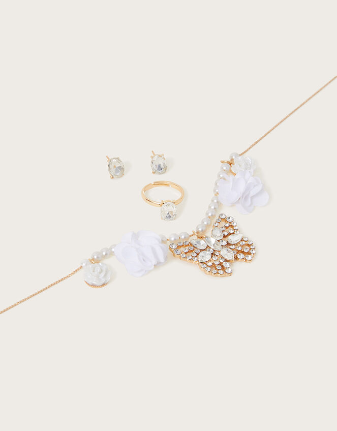 Natalia Butterfly Pom Jewellery Set, , large