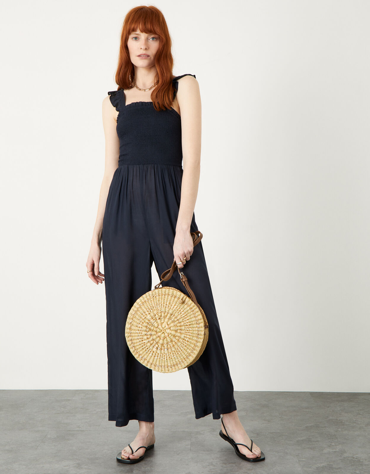 Ruffle strap jumpsuit new arrivals