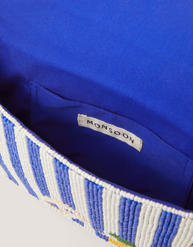 Lyra Lemon Beaded Bag, , large