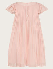 Nellie Pleated Bridesmaid Dress, Pink (PINK), large