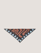 Callie Thorpe x Monsoon Wave Print Square Cotton Scarf, , large