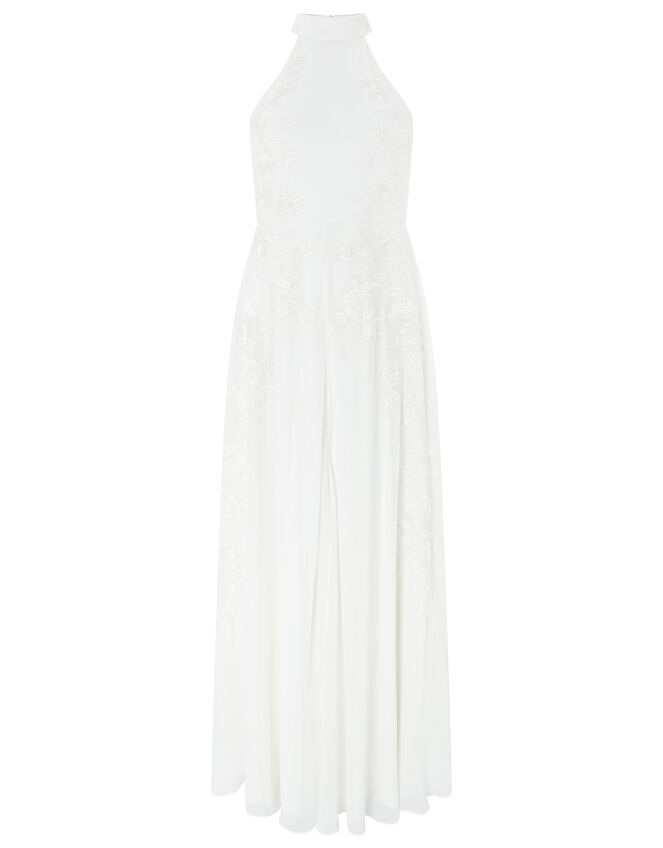 Ethel Bridal Embellished Lace Maxi Dress Ivory | Wedding Dresses ...