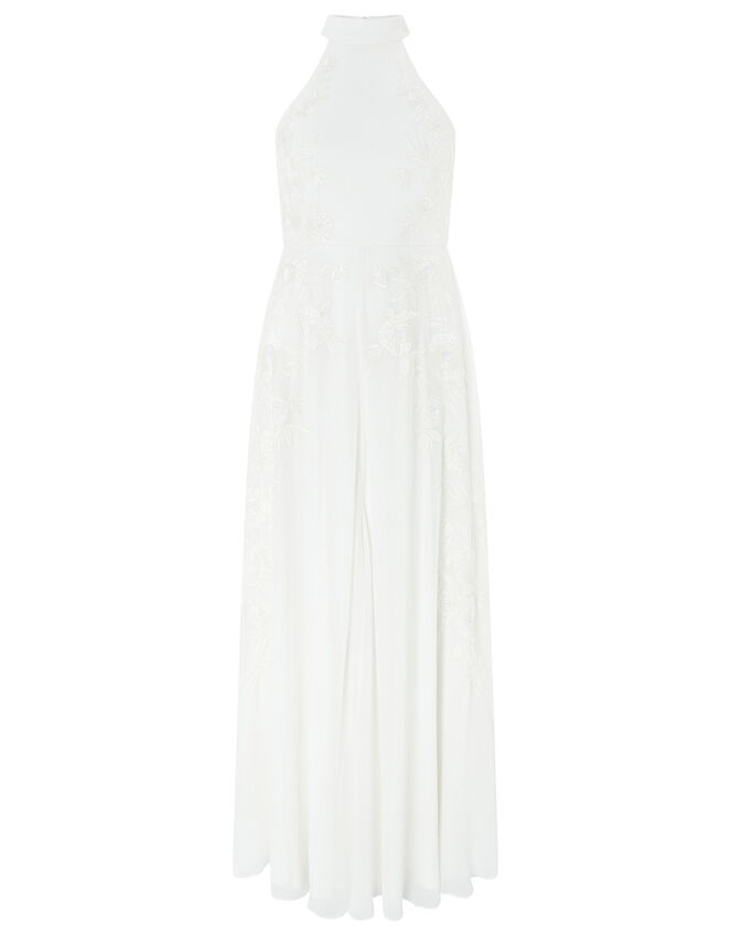 Ethel Bridal Embellished Lace Maxi Dress, Ivory (IVORY), large