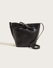 Leather Bucket Bag, , large