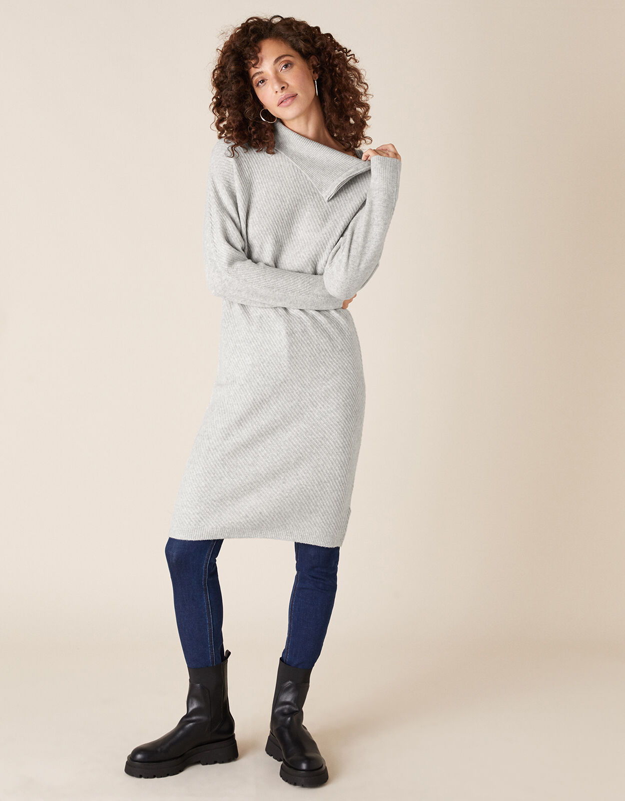 monsoon knitted jumper dress