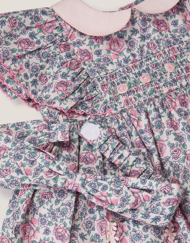 Baby Savannah Floral Dress & Headband Set, Pink (PINK), large