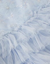 Baby Shikha Embellished Frill Dress, Blue (PALE BLUE), large