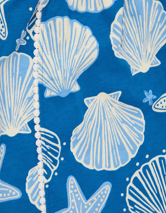 Shell Print Playsuit, Blue (BLUE), large