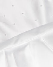 Henrietta Pearl Bodice Dress, White (WHITE), large