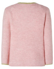 Sequin Star Knit Jumper, Pink (PINK), large