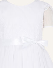 Nordic Lace Communion Dress, White (WHITE), large