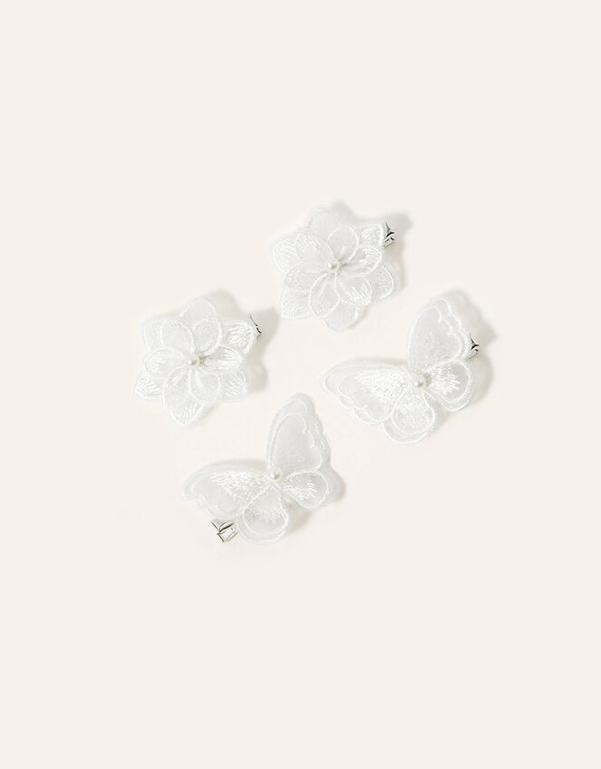 Lacey Papillon Hair Clip Set, , large