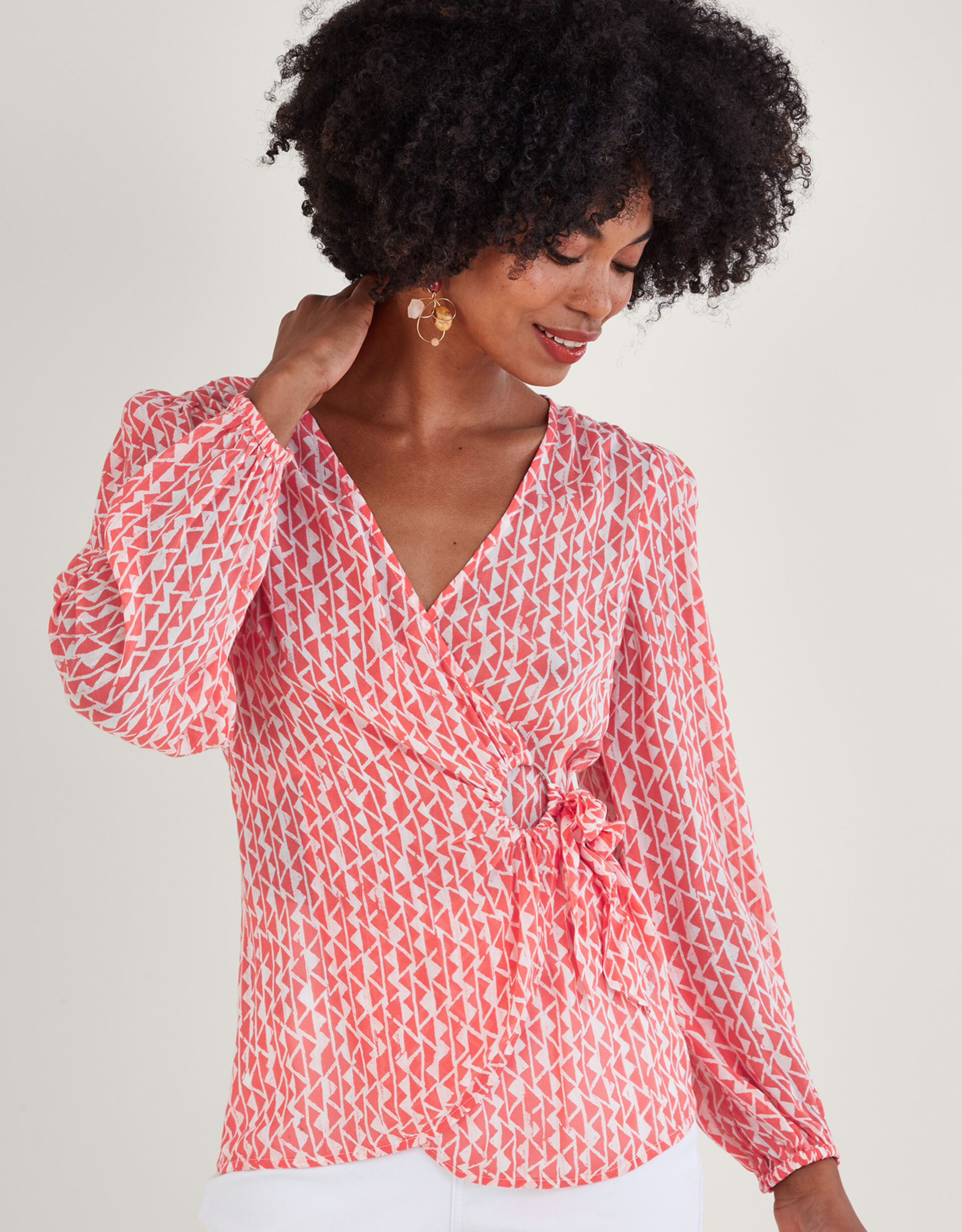 DESIGN - Short habillé à taille haute - Rose
